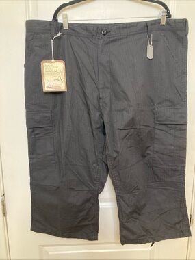 Women’s Rothco Ultra Force Tactical B.D.U Cotton Rip Stop Black Cargo Capri 2X